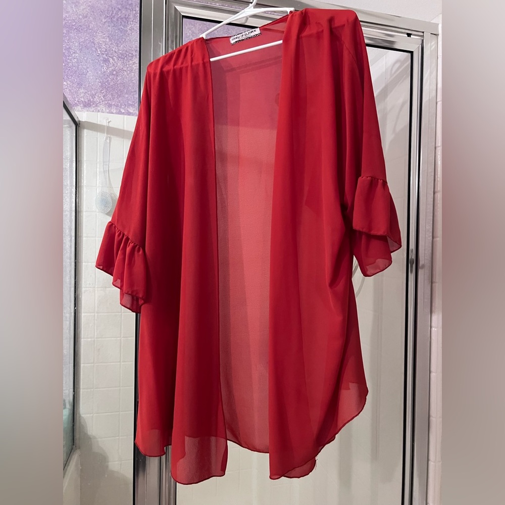 Burnt orange kimono